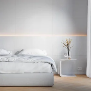 Minerálny stenový obklad Modee Pure structure Stripes Tile Mono White – Obrázok 2