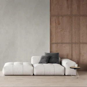 Minerálny stenový obklad Modee Raw concrete Stripes Slab Massi White – Obrázok 2