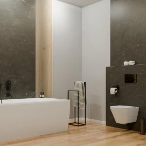 Minerálny stenový obklad Modee Stone essence Concrete Tile Monreale Black – Obrázok 4